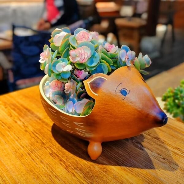 Plant pots,handmade planters,handmade gift,Hedgehog