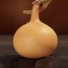 diy craft kit,handmade painted,hand carved,Garlic Shape - Image 2